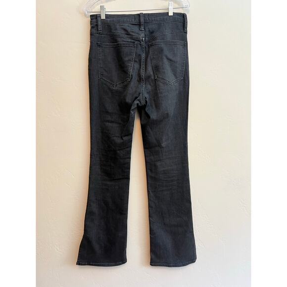 Madewell Skinny Flare Jeans in Bellhaven Black Wash: Slit-Hem Edition Size: 28 - Picture 6 of 10